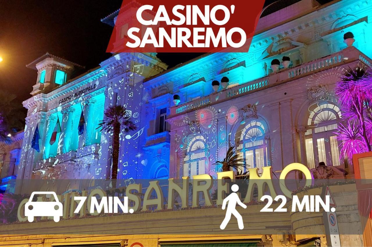 Free Parking-Sea View, With Pool & Garden Apartment Сан Ремо Екстериор снимка